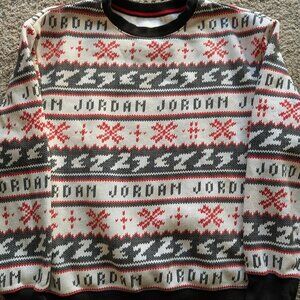 NIKE AIR Jordan Holiday Christmas Sweater Size Large